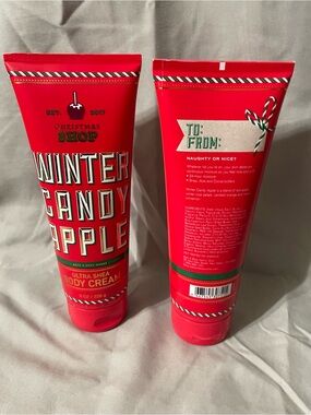 Bath & Body Works Winter Candy Apple Body Cream - Red